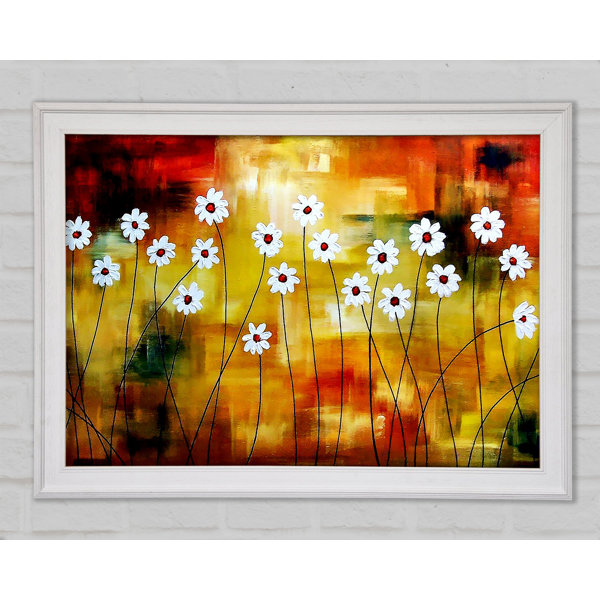 Ophelia & Co. Daisy Whites Single Picture Frame Art Prints Wayfair